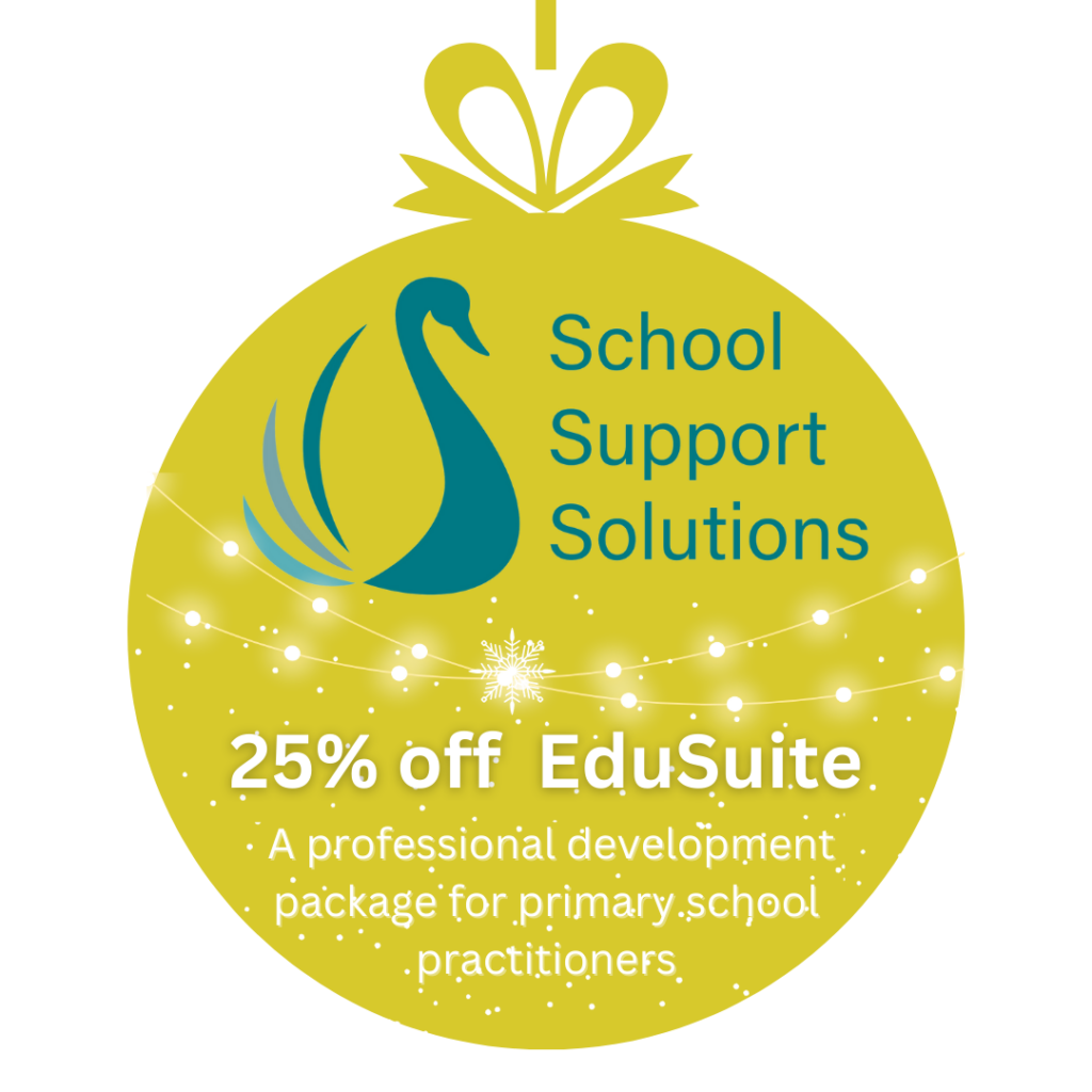 Christmas bauble offering 25% discount on an EduSuite subscription.